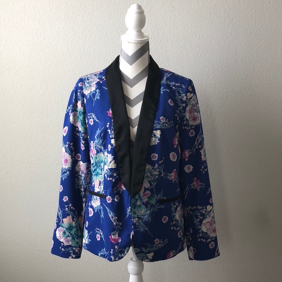 lauren conrad floral blazer